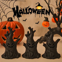 2024 Halloween Haunted House Horror Props, Halloween Ghost Tree Led Glow Ghost Lights, Horrific Atmosphere Home Decoration Light