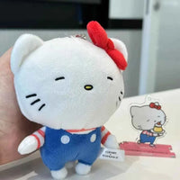 Sanrio Hello Kitty Plush Cute KT Cat Stuffed Toys Keychains Bag Pendant Home Decoration Girls Birthday Xmas Gifts