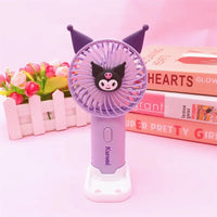 Sweet Mini Fan Cartoon Cinnamoroll Hello Kitty Kuromi Melody Small Fan B