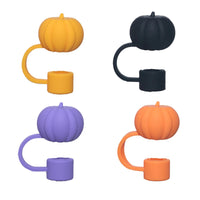 1-19pcs Cartoon 3D Halloween Series Stanley Straw Covers Reusable 10mm Straw Topper Compatible With Dust-Proof Straw Tips Lid 4pcs CHINA