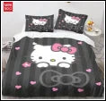 Kuromi & Hello Kitty Sanrio Cute Cartoon Duvet Cover Set 100% Polyester Bedding for Kids & Adults 2/3pcs Soft & Comfortable 8 set