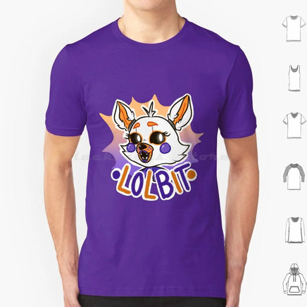 Lolbit T Shirt Cotton Men Women DIY Print Fnaf Lolbit Game Horror Five Nights At Video Game Fnaf Lolbit Animatronic Cute
