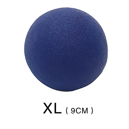 Rubber Dog Ball, Indestructible & Bite-Resistant, Chew Toy for Small to Extra-Large Dogs, Solid Red Blue XL