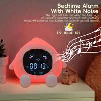 Alarm Clock for Kids 6-IN-1 Fruit-Shape Toddler Sleep Training Clock Cute Touch Night Light for Children's Bedroom Lusy Store