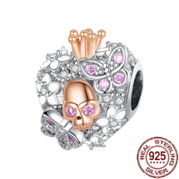 Gothic 2025 Charms 925 Sterling Silver Halloween Nightmare Skull Skeleton Beads Fit Snake Chain Bracelet Necklace DIY Jewelry BMT528