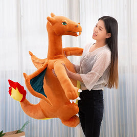 Lusy Store LLC Big Size Pokemon Charizard Dragonite Anime Figures Doll Stuffed Animals Plush Gift Plush