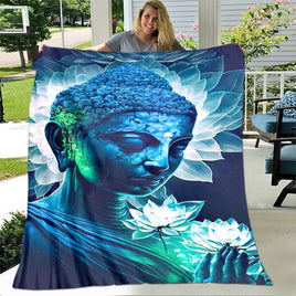 Buddha Sakyamuni Buddhism Faith Religion Soft Plush Blanket, Flannel Blanket Throw Blanket for Living Room Bedroom Bed Sofa Pray 12