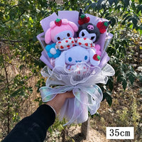 Kuromi My Melody Hello Kitty Cinnamoroll Plush Bouquet Valentine's Day Christmas Graduation Holiday Gift Sanrio Bouquet-8