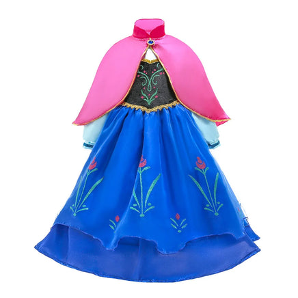 Girls Princess Dress Kids Cinderella Snow White Aurora Sofia Rapunzel Cinderella Halloween Costume 2