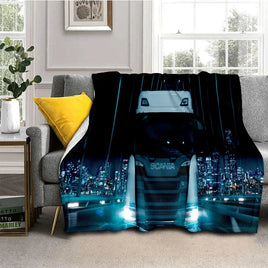 3D S-Scania Top Class Truck Cartoon Soft Blankets,Throw Blanket Comfortable Blanket for Picnic Beds Sofa Home Bedroom Lusy Store