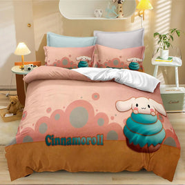 Cute Cinnamoroll Bedding Sets Comforter Quilt Bed Cover Duvet Cover Pillow Case 2-3 Pieces Sets Kids Adult Size Home Decor Lusy Store