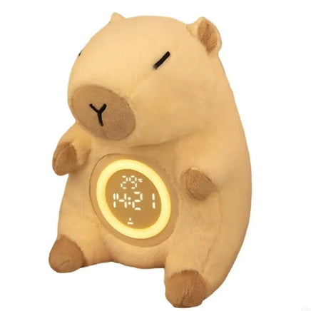 Capybaras Themed Alarm Clock for Children, USB Chargeable, Touch Activated, Illuminations