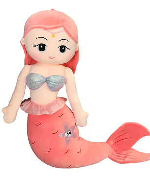 Lusy Store LLC Mermaid Plush Toys Soft Animal Pillow Stuffed Toy Princess Dolls Children Boys and Girls Birthday Gifts Decor Plush