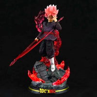Lusy Store LLC Dragon Ball Z Zamasu Figure Black Goku PVC Action Figures GK Statue With Light Base Collection Model Gift Action Figure