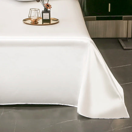 High End Satin Sheets, Soft And Comfortable Solid Color Sheets, Luxurious Single And Twin Bed Sheets