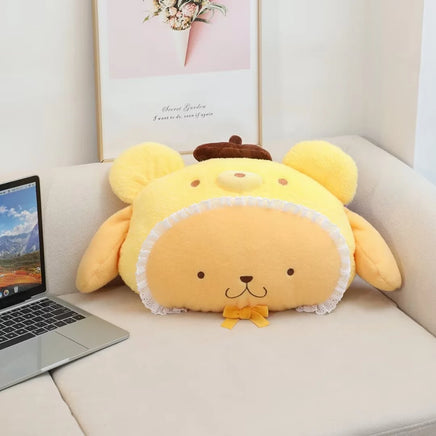 Lusy Store Cute Kuormi My Melody Headrest Anime Cushion Car Seat Game Chair Stuffed Japanese Style Pillow Sofa Bed Plushies Birthday Gifts 