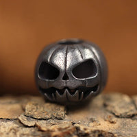 Halloween Pumpkin Skull Face Lantern EDC Brass Knife Beads DIY Woven Paracord Lanyard Pendants Outdoor Tool Hangings Accessories