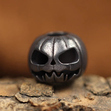 Halloween Pumpkin Skull Face Lantern EDC Brass Knife Beads DIY Woven Paracord Lanyard Pendants Outdoor Tool Hangings Accessories