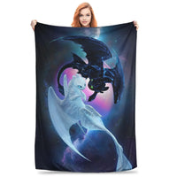 How to Train Your D-ragon Blankets Flannel Novelty Breathable Throw Blanket for Bedspread Spring Autumn 18