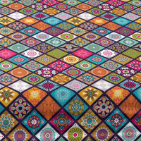 1 Bohemian patterned frosted bedsheet, bedroom printed bedspread, bedding (excluding pillowcases) Lusy Store