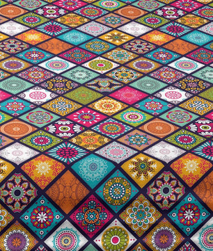 1 Bohemian patterned frosted bedsheet, bedroom printed bedspread, bedding (excluding pillowcases) Lusy Store
