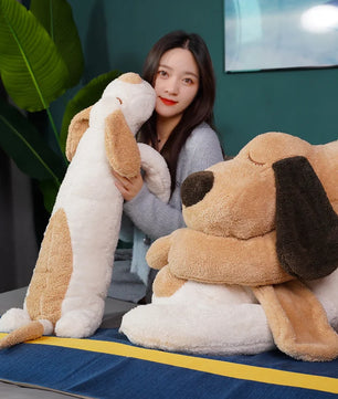 Lusy Store LLC Huge Soft Body Long Dog Plush Pillow Stuffed Animal Home Decoration Sofa Cushion Children Girl Plush