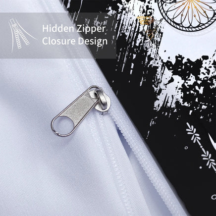 Black and White Dream Catcher Bedding Set 3-Piece - Lusy Store