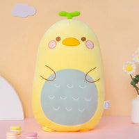 Fat Kawaii Chicken Bear Rabbit Penguin Piggy Dinosaur Plush Pillow Toys Soft Stuffed Animal Chair Cushion Gift Duck-40cm