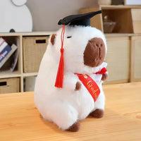 Lusy Store LLC Doctor Hat Capybara Plush Toy Graduate Plush Dolls Cute Stuffed Animal Plushie Gift Plush