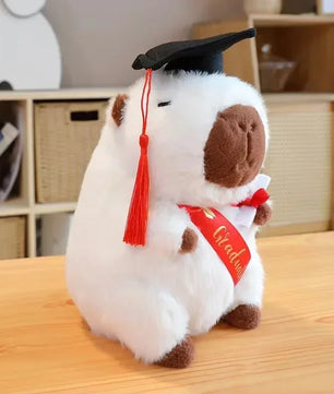 Lusy Store LLC Doctor Hat Capybara Plush Toy Graduate Plush Dolls Cute Stuffed Animal Plushie Gift Plush