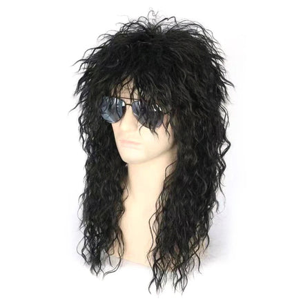 Men Women 70s 80s Rock Punk Wig Long Curly Synthetic Hair Halloween Wigs Halloween Costumes Animation Wigs