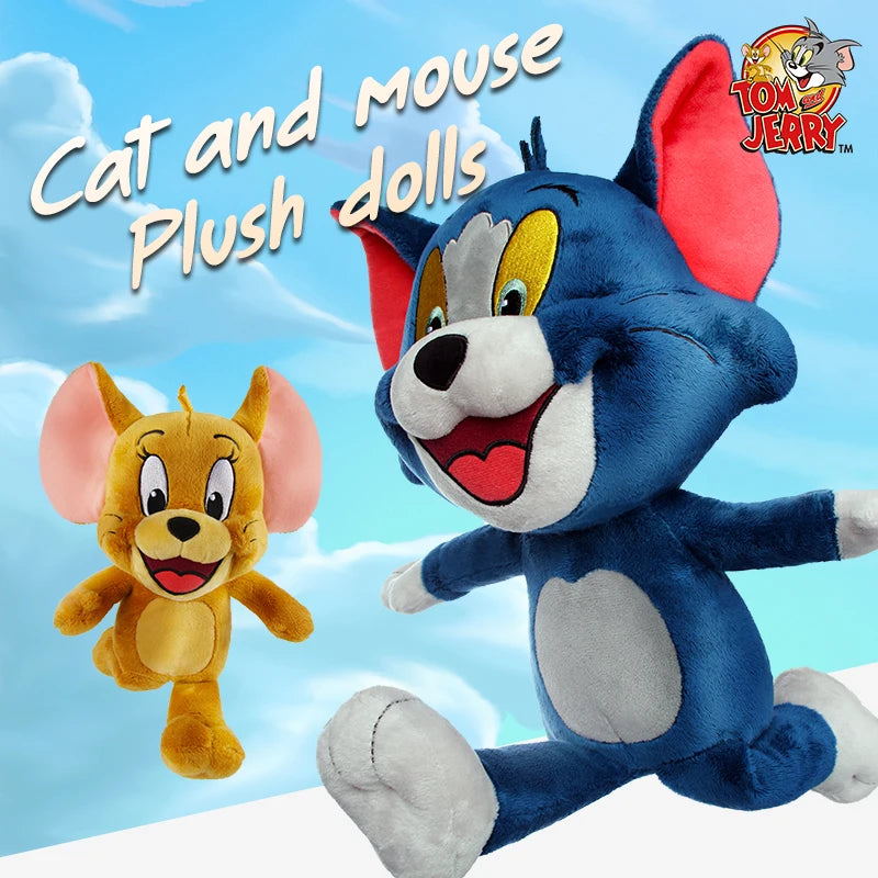 Lusy Store LLC Tom And Jerry Plush Toy | Soft Stuffed Cartoon Doll | Multiple Sizes Plush