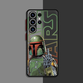 Case for Samsung Galaxy S21 S22 Plus S23 Ultra S9 S24 Ultra S20 FE S10 Lite Hard PC Star Mandalorians W-Wars Shockproof Cover UUAVA04