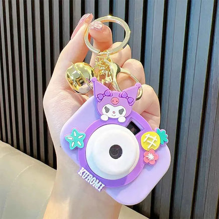 Hello Kitty 5Cm Keychain Camera Projection Sanrio Figure Anime Melody Cinnamoroll Kuromi Kawaii Decor Gifts for Chidlren Toy C