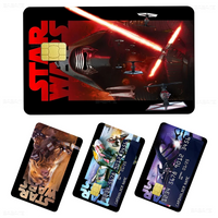 Amine S-Star-W-Wars Anime Cartoon Bear Skin Sticker Film Tape Case For Big Credit Debit Card Front Side Lusy Store