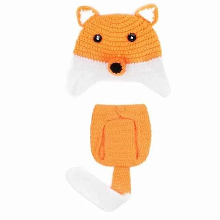 Newborn Photography Props Costume Hat Cape Set Crochet Knit Clothes Studio Photography Accessories Halloween Costumes 9