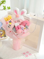 Pink Star Kirby Plush Bouquet Stuffed Plush Flower Bouquet Room Decor Girl Friend Birthday Gifts Pink