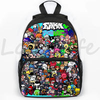 Fnf Game Friday Night Funkin Backpack for Boys Girls 3D Anime School Backpacks Children Bookbag 16 Inch Travel 8