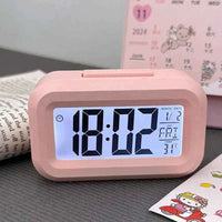 Hello Kitty Luminous Alarm Clock - Cute Sanrio Desk Decoration