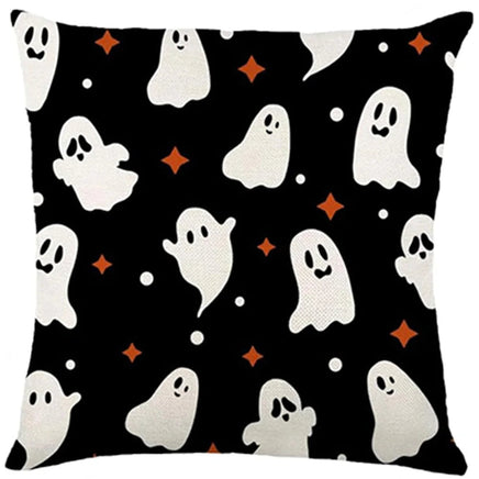 Spooky Halloween Pillowcases: Witch, Ghost, Bat, and 'Spooky' Designs for a Hauntingly Fun Season! Sofa cushion cover, gift 3