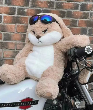 Lusy Store LLC Large Size Angry Rabbit Plush Toy Cute Animal Plushie Doll Kawaii Stuffed Soft Toys Model Room Decor Birthday Gifts Plush