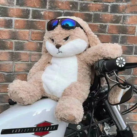 Lusy Store LLC Large Size Angry Rabbit Plush Toy Cute Animal Plushie Doll Kawaii Stuffed Soft Toys Model Room Decor Birthday Gifts Plush