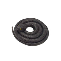 Waterproof Rubber Snake Realistic Soft Shocking Scary Fake Snakes Wear-resistant Halloween Tricky Prank Prop for Garden Decorat Black White CHINA