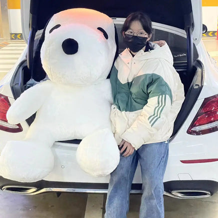 Lusy Store LLC Big Size Snoopy Plush Toy Kawaii White Dog Soft Pillow Stuffed Doll Gifts Plush