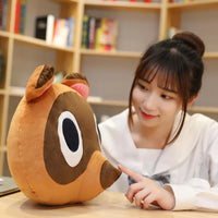 Lusy Store LLC 3 Style Animal Crossing Plush Pillow Doubutsu No Mori Cofa Cushion Tom Nook Foxes Anime Stuffed Gift Plush
