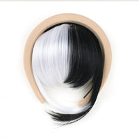 Front Hair Bangs Hair Synthetic Extensions With Magic Paste hair Bands Bangs Wigs Synthetic Wigs Headband for Halloween HB 6inches CHINA