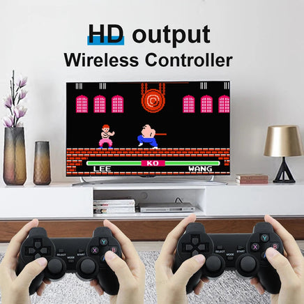 Video Game Console Mini Game Stick 40000 Games Built-in with Twin 2.4G Wireless Controllers Lusy Store