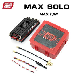 RUSH TANK MAX SOLO 5.8GHz 2.5W High Power 48CH 37CH VTX Video Transmitter with CNC shell for RC FPV Drone Aircraft 37CH