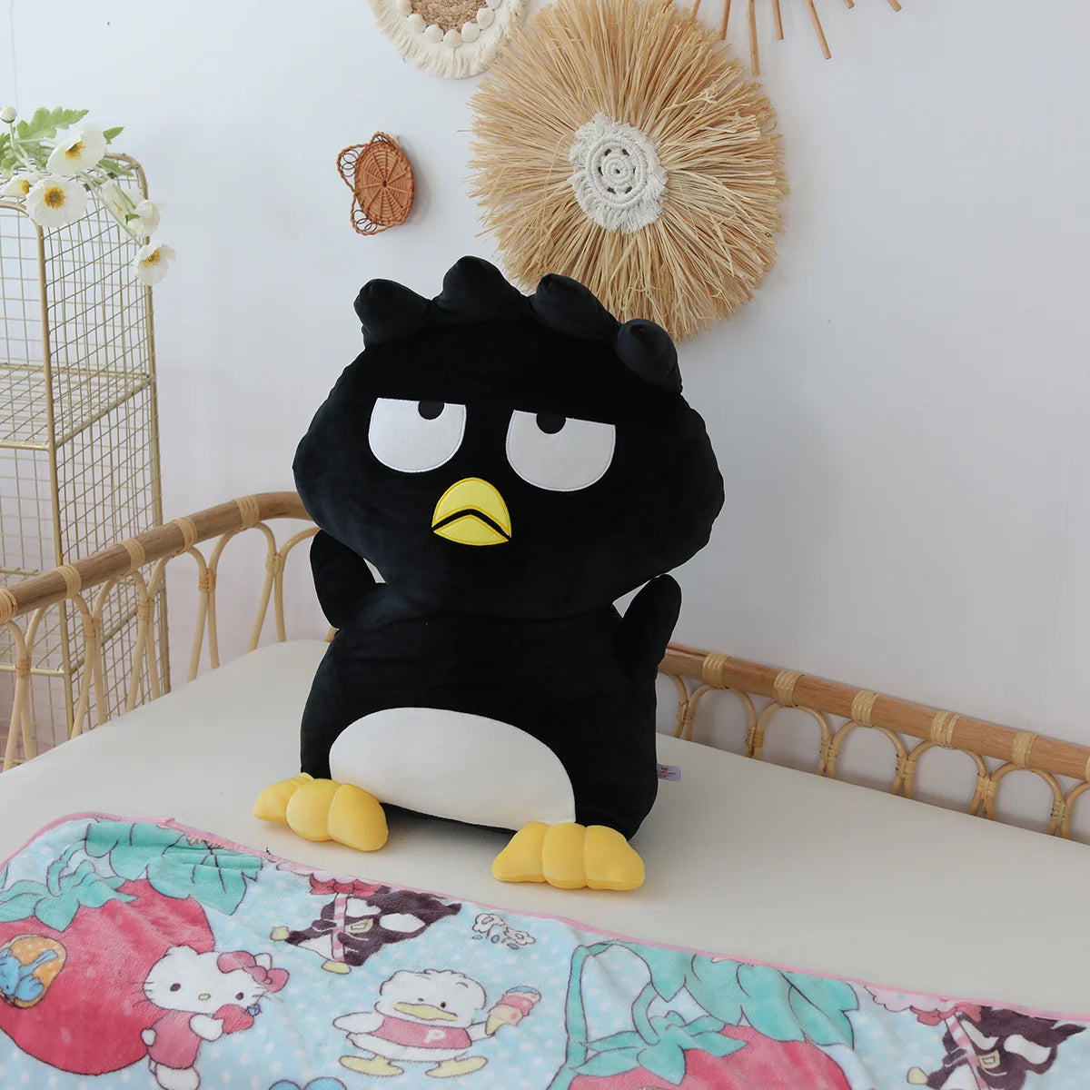 Lusy Store LLC Bad Badtz Maru Penguin Stuffed Animal &ndash; Soft Plush Toy &ndash; 12in/16in/24in &ndash; Lusy Store Stuffed Animal