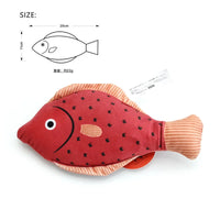 Cat Toy Catnip 3D Simulation Fish Saury Goldfish Kitten Toys Pillowfish Interactive Sounding Cat Chew Bite Plush Toy Cat Supply Fish 08